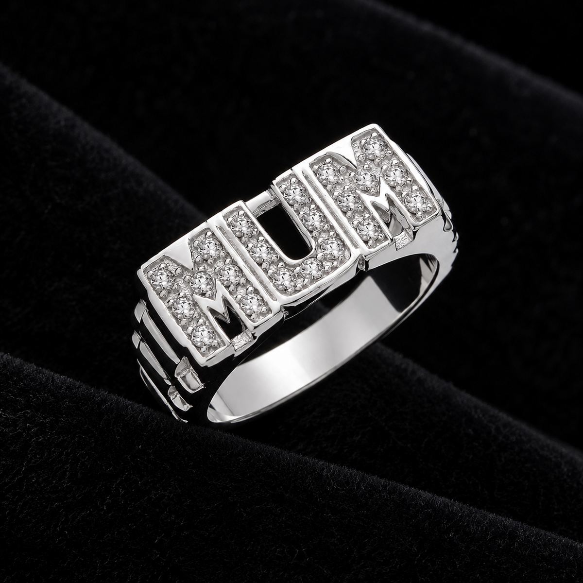 Mum Ring Sterling Silver 925 Hallmarked Size British Made Sizes M - X