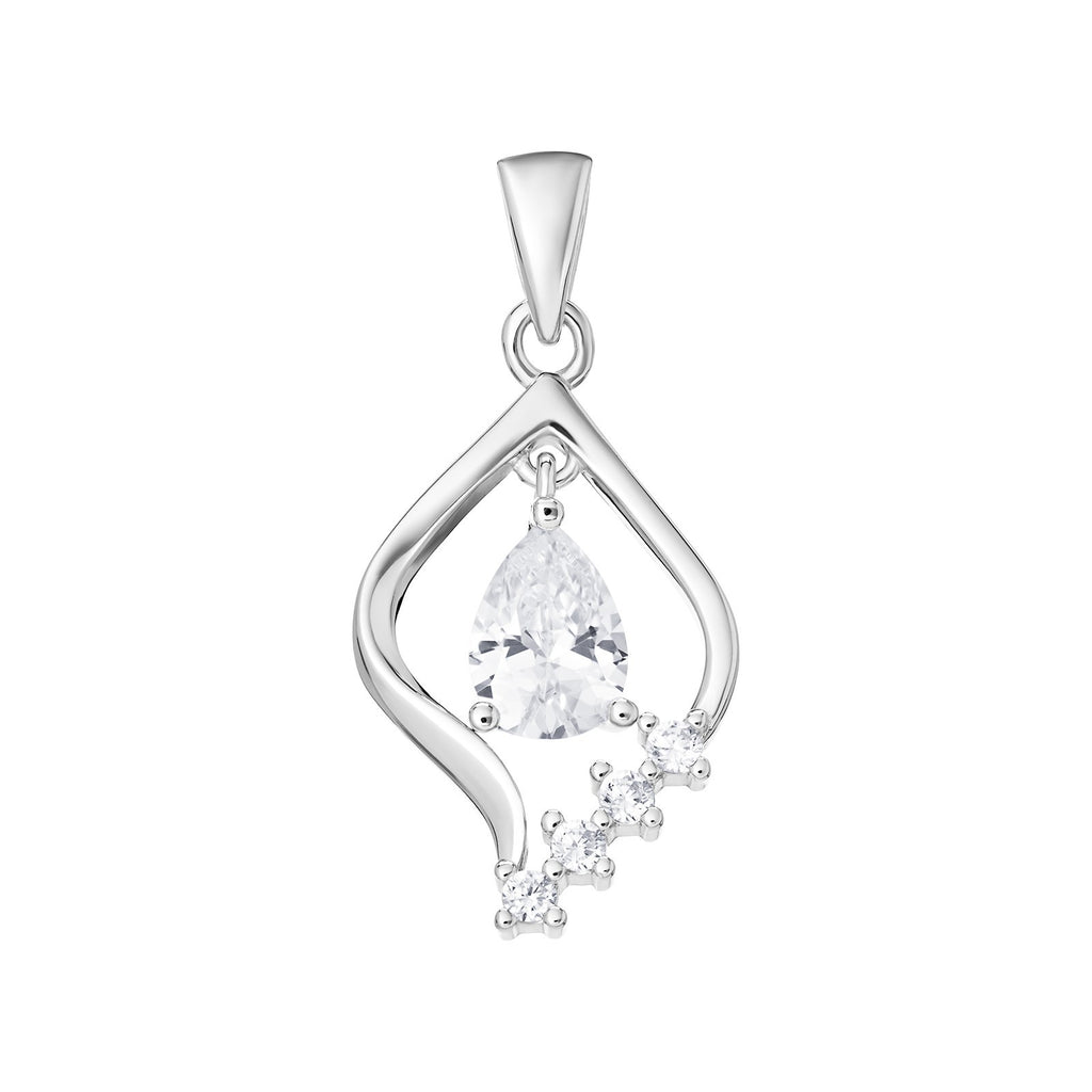 Teardrop Drop Pendant Sterling Silver 925 Hallmarked All Chain Lengths