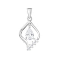 Teardrop Drop Pendant Sterling Silver 925 Hallmarked All Chain Lengths