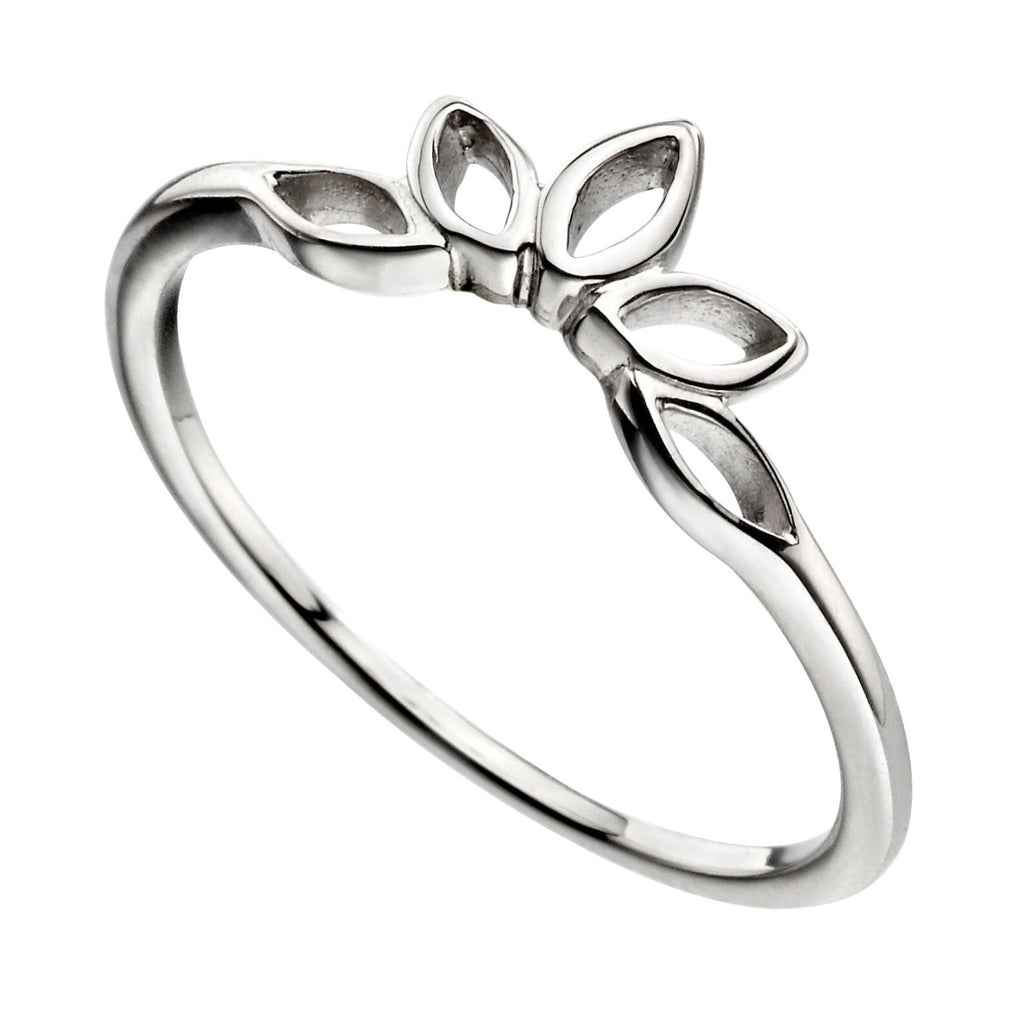 Open Link Marquise Ring Sterling Silver 925 Hallmarked British Made Brand New