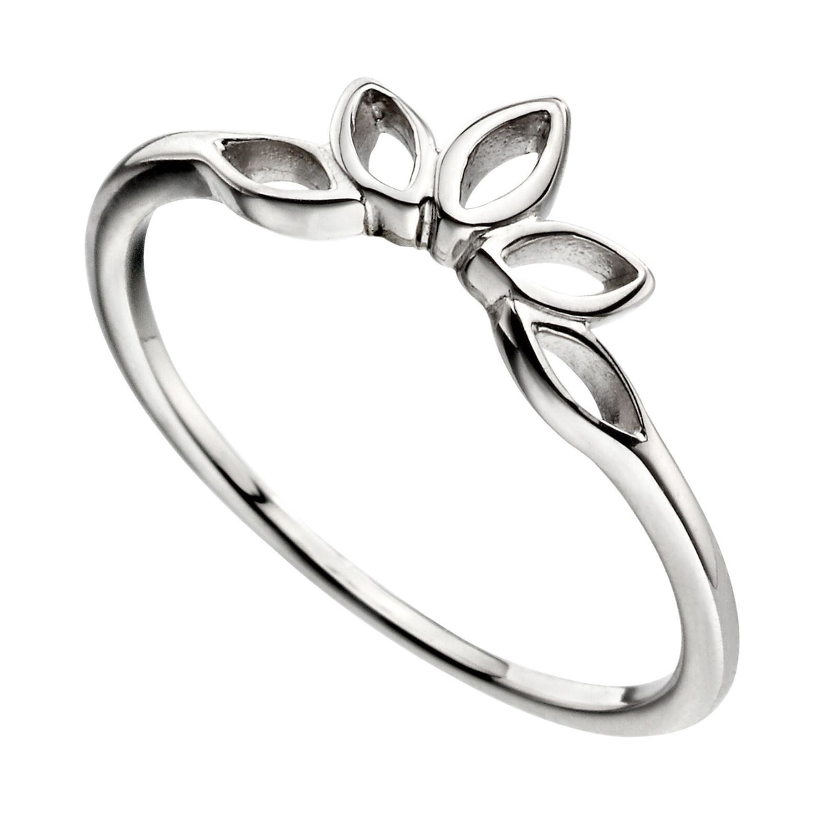 Open Link Marquise Ring Sterling Silver 925 Hallmarked British Made Brand New