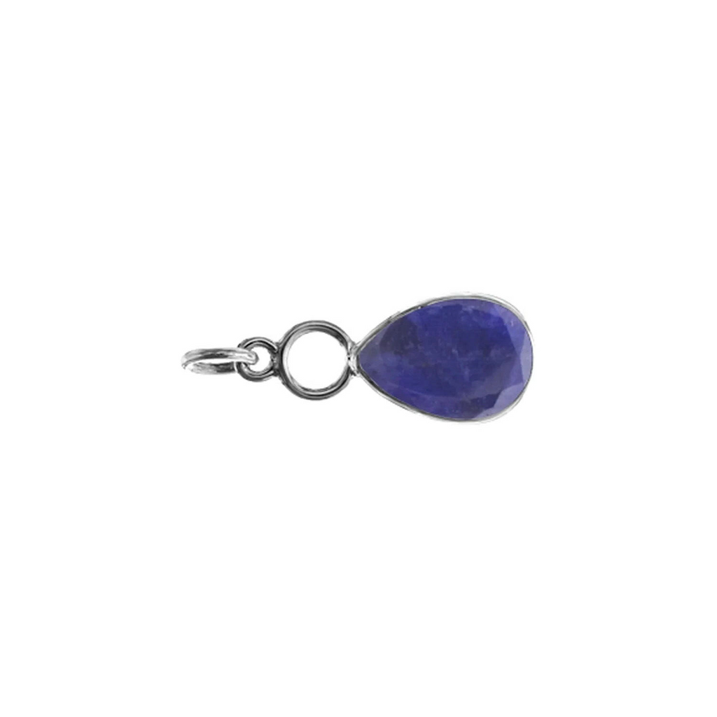 Sapphire Hoop Pendant Sterling Silver 925 Hallmark All Chain Lengths Brand New