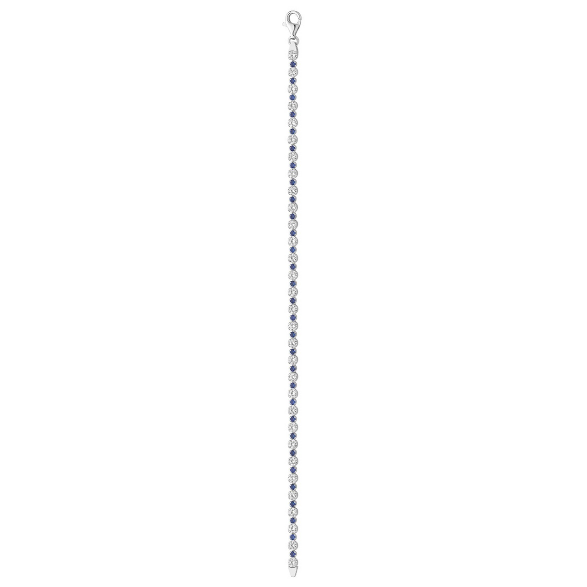 Natural Sapphire Tennis Bracelet Sterling Silver 925 Hallmarked Brand New Boxed
