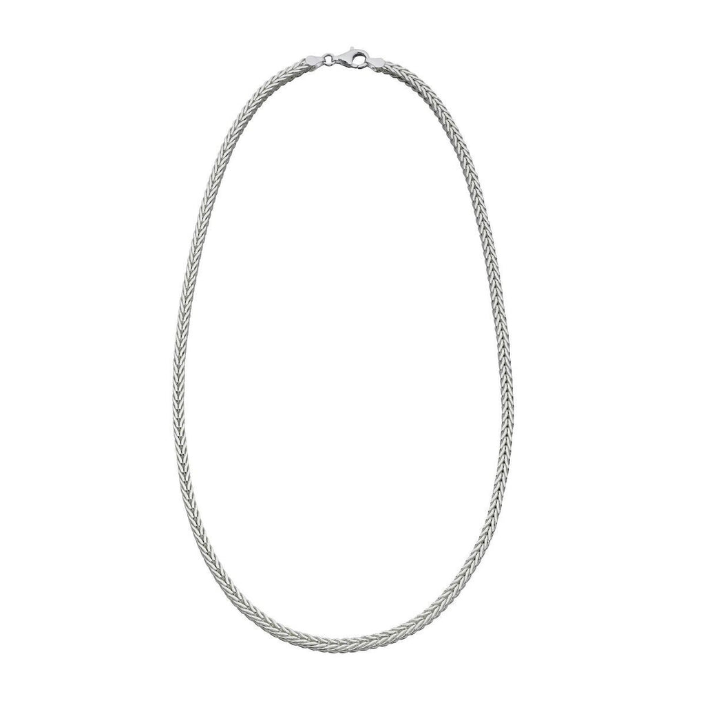 Heavyweight Foxtail Chain Necklace Sterling Silver 925 Hallmark Brand New Boxed