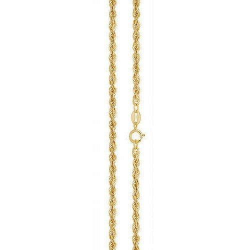 Yellow Gold Rope Chain British Made Fully Hallmarked 20" Weight 3.2g