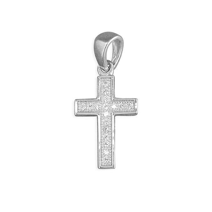 Micro Set Cross Sterling Silver 925 Hallmarked All Chain Lengths Brand New