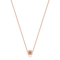12 Natural Diamond Clover Necklace 18ct Rose Gold Hallmarked British Made