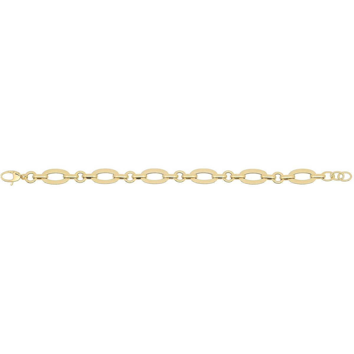 Fancy Alternate Bracelet 9ct Yellow Gold 375 Hallmarked British Made Brand New