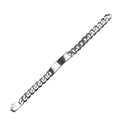 Heavy Gents Solid Sterling Silver ID Curb Chain Bracelet 925 Hallmarked
