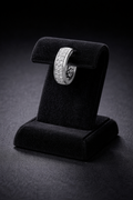 Mens Huggie Hoop Earring Cubic Zirconia Solid Sterling Silver Gents Hallmarked