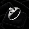 Sterling Silver Claddagh Ring 925 Hallmarked Size J - R British Made