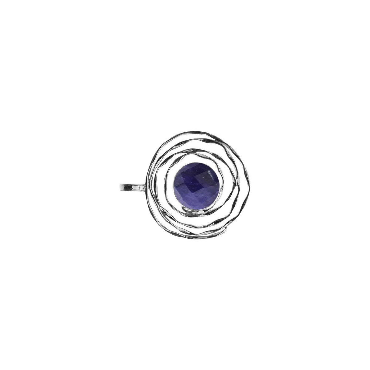 Spiderweb Sapphire Pendant Sterling Silver 925 Hallmarked All Chain Lengths