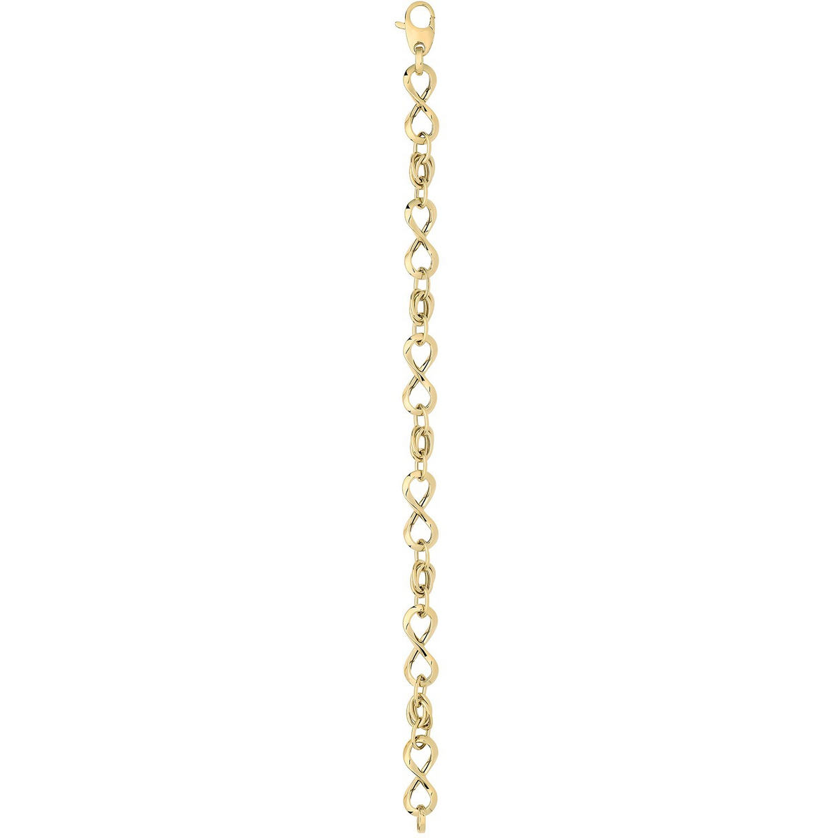 Infinity Style Bracelet 9ct Yellow Gold 375 Hallmarked British Made Brand New
