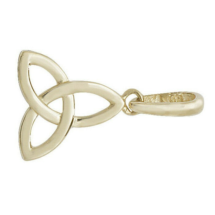 Yellow Gold Trinity Knot Pendant Hallmarked British Made All Chain Lengths