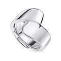 Ladies Wrapped Band Ring 925 Hallmarked British Made Sizes K - R