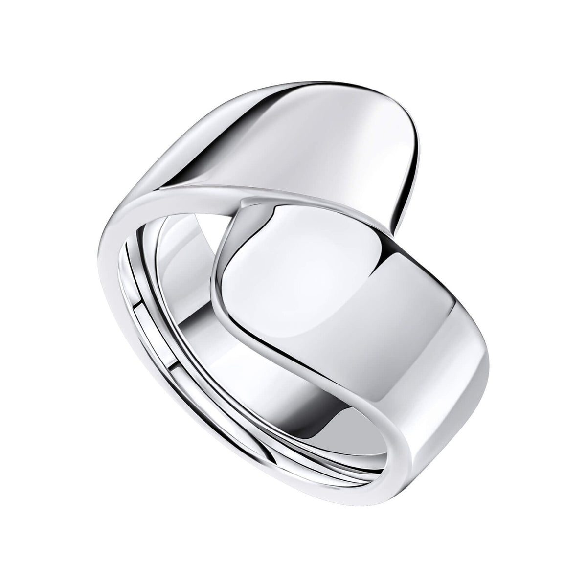 Ladies Wrapped Band Ring 925 Hallmarked British Made Sizes K - R