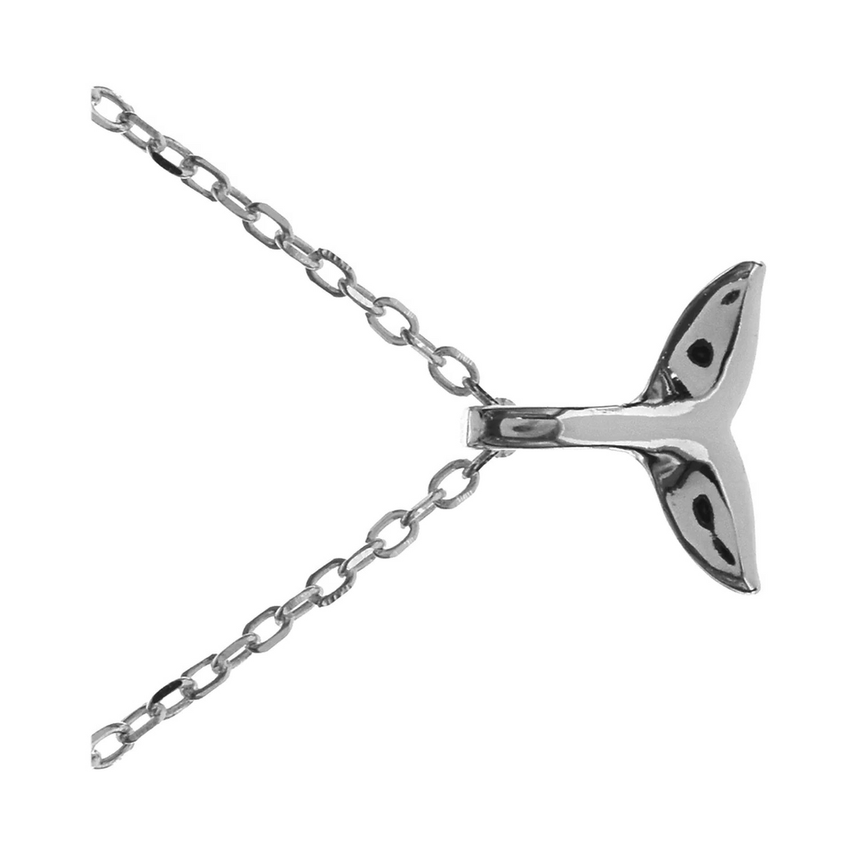 Small Whaletail Necklace Solid Sterling Silver 925 Hallmarked British Made