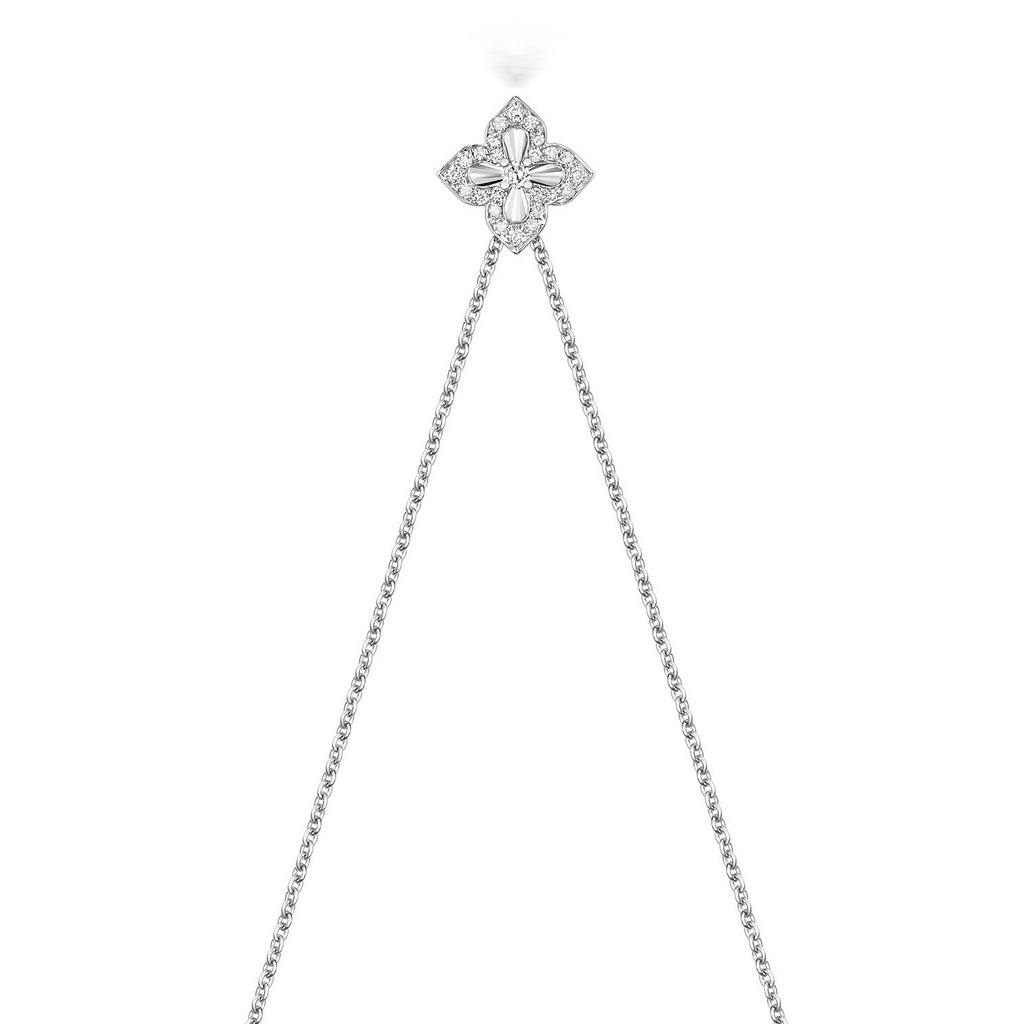 25 Natural Diamond Christ Necklace 18ct White Gold Hallmarked British Made
