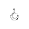 Swirl Wave Pendant Sterling Silver 925 Hallmarked  All Chain Lengths Brand New