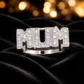 Mum Ring Gemstone Sterling Silver 925 Hallmarked Size L - Z British Made