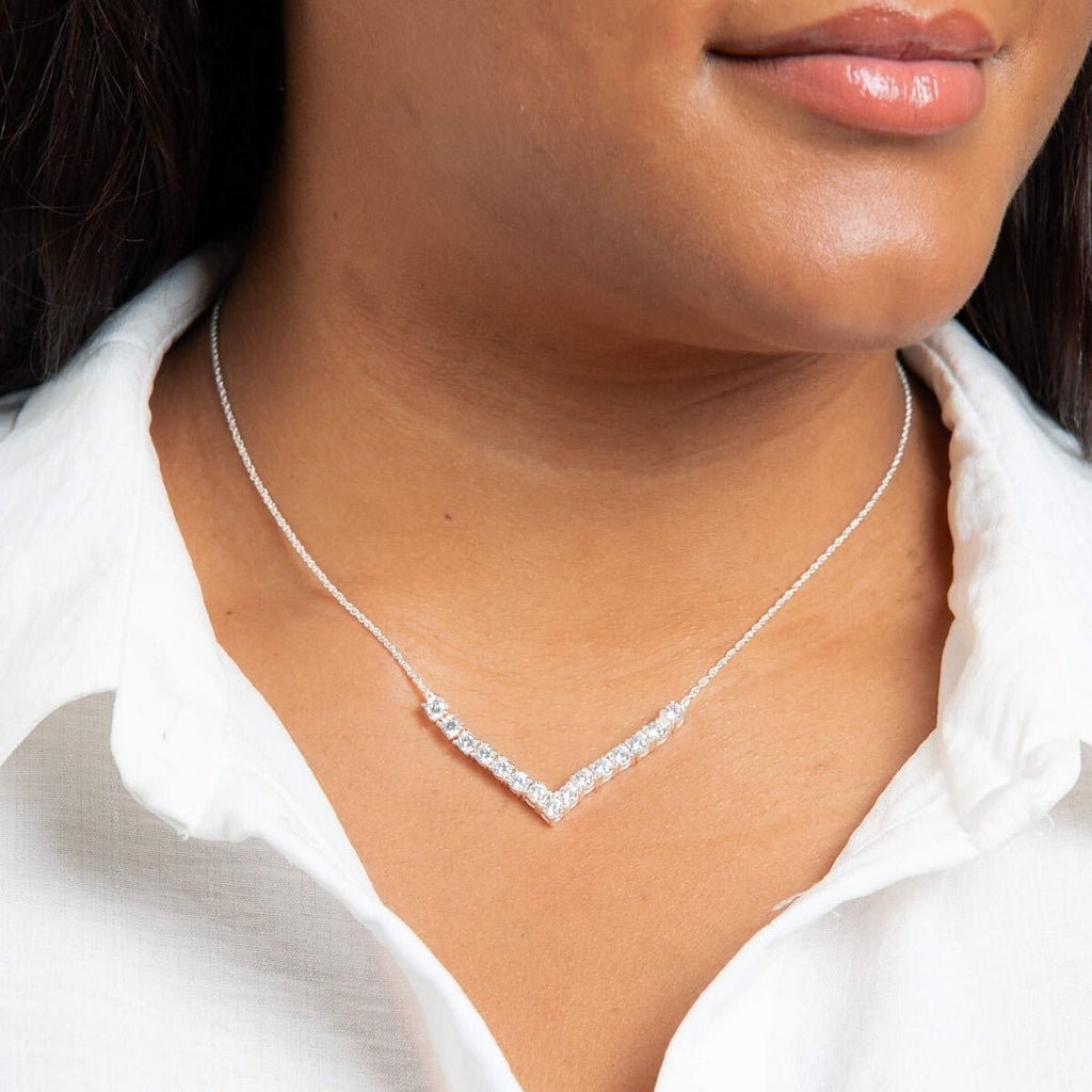 15 Stone Statement Necklace Sterling Silver 925 Hallmarked Brand New Boxed