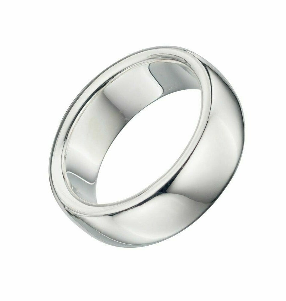 Sterling Silver Solid Band Ring 925 Hallmarked Size Q - Z British Made