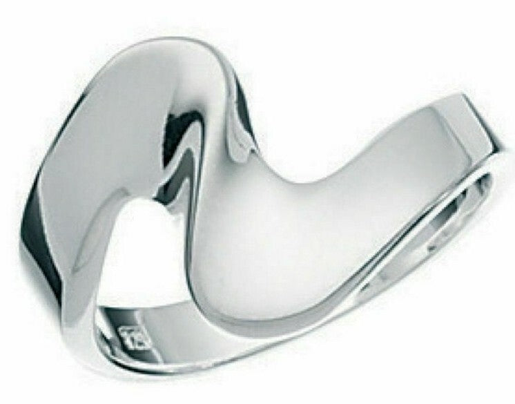 Sterling Silver Twist Ring 925 Hallmarked Size K - S British Made Brand New
