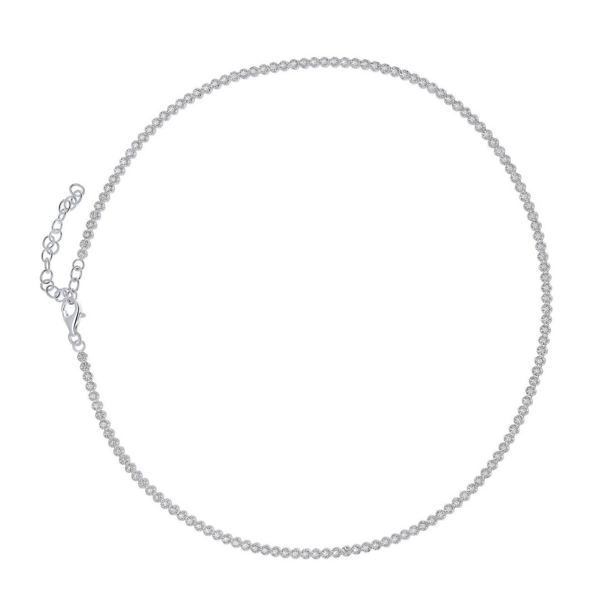 Gemstone Cup Chain Necklace Sterling Silver 925 Hallmark British Made