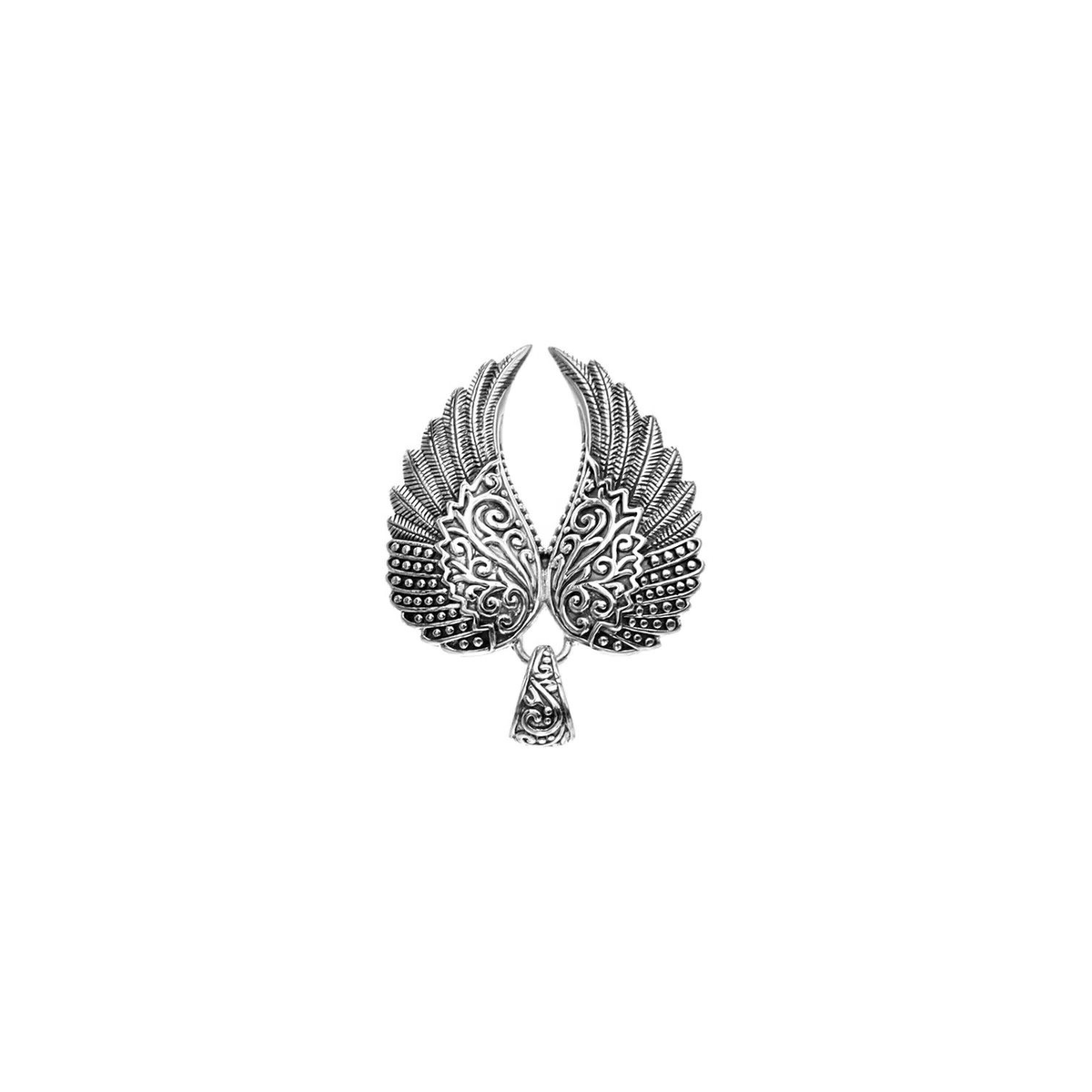 Elaborate Angel Wings Pendant Sterling Silver 925 Hallmarked All Chain Lengths