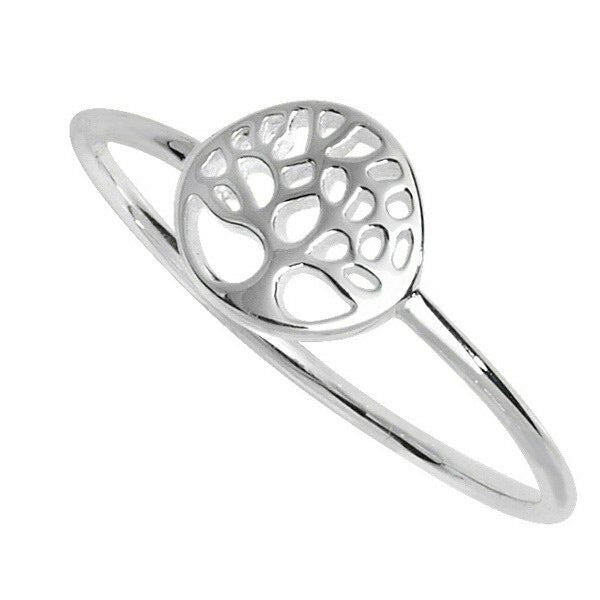 Sterling Silver Ring Tree Of Life 925 Hallmarked Size J - R Brand New Boxed