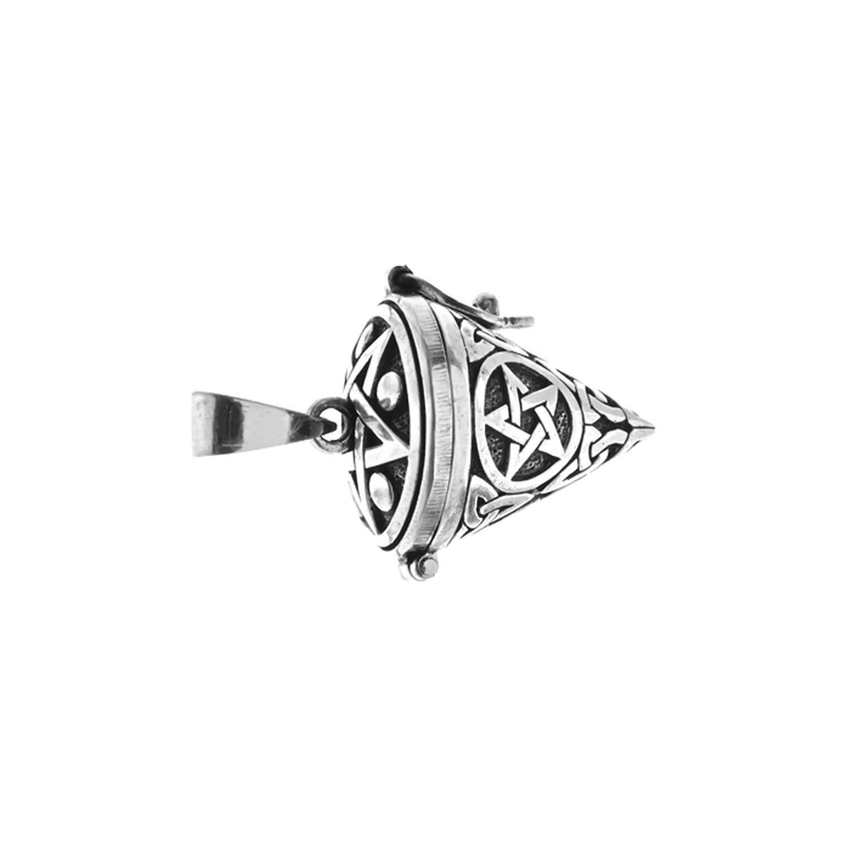 Pentagram Locket Pendant Sterling Silver 925 Hallmarked All Chain Lengths