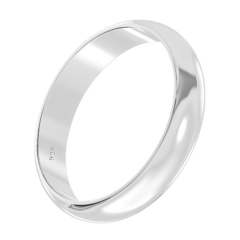 Sterling Silver 3mm Band Ring 925 Hallmarked Size J - Z  British Made Brand New