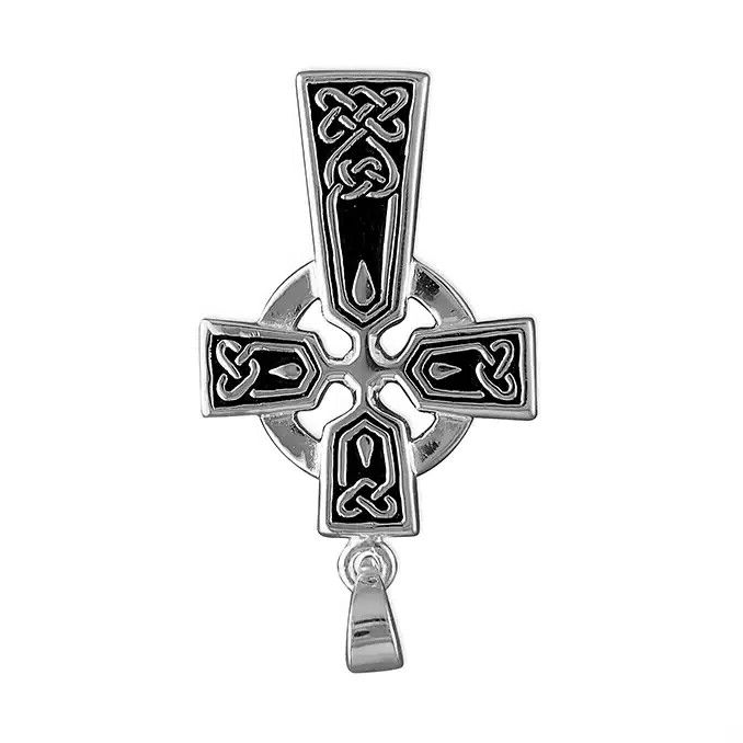 Dark Celtic Cross Sterling Silver 925 Hallmarked British Made All Chain Lengths