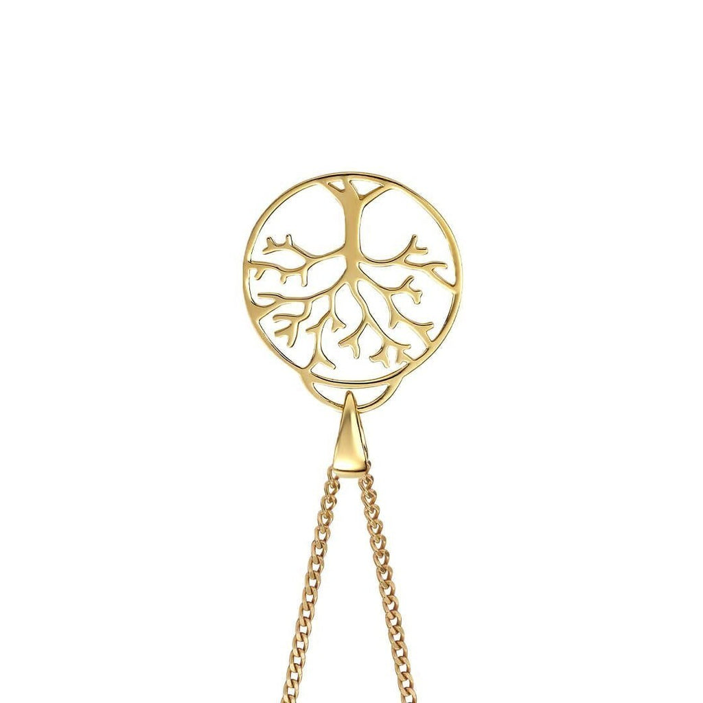 Tree Of Life Pendant Gold Plated Hallmarked All Chain Lengths British Made