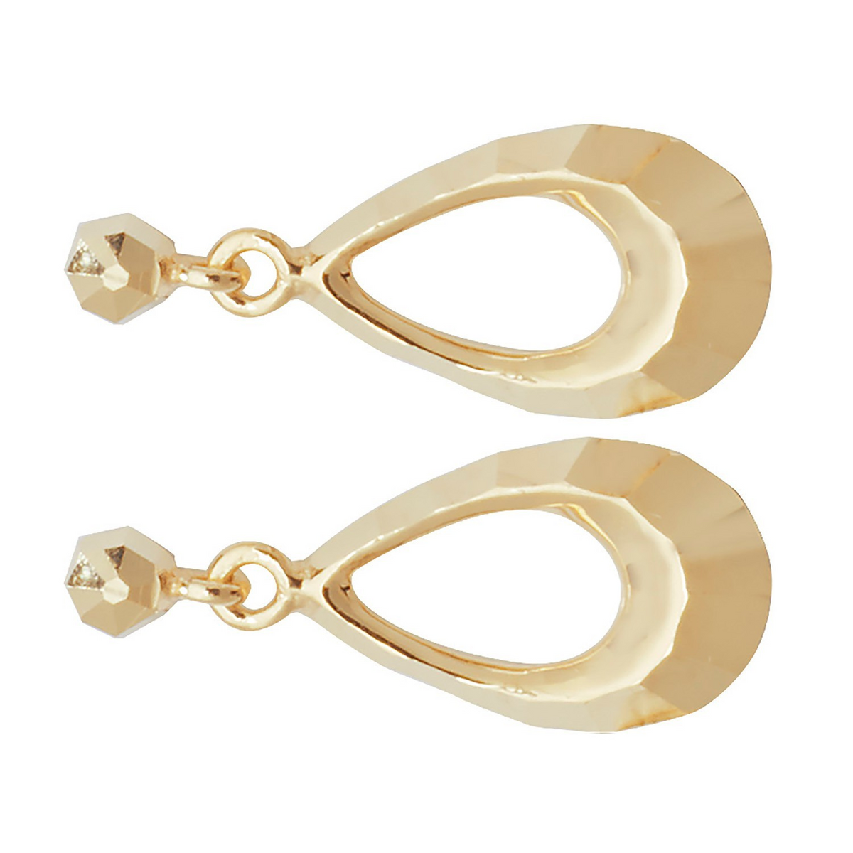 Pear Drop Earrings 9ct Yellow Gold 375 Hallmarked British Made Brand New Boxed