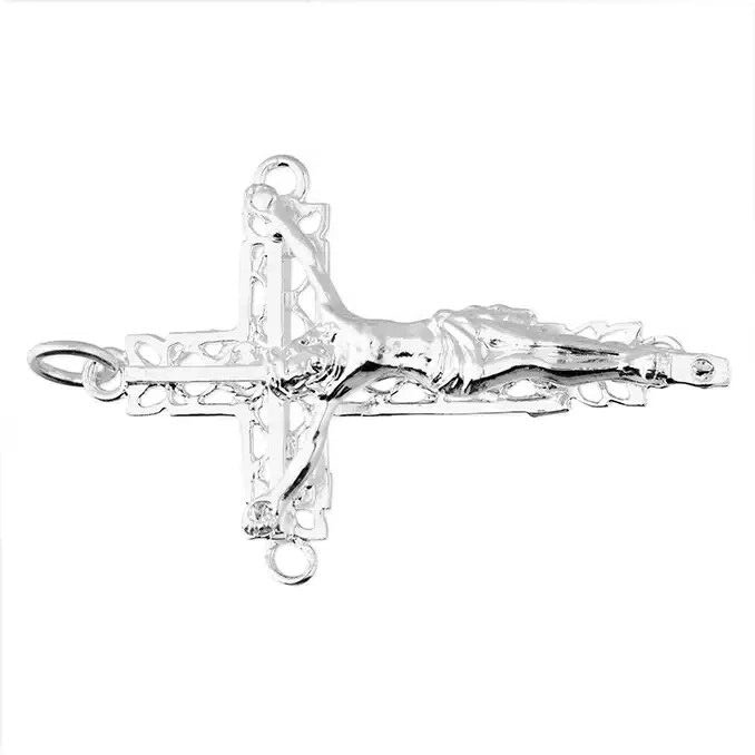 Open Crucifix Cross Sterling Silver 925 Hallmark British Made All Chain Lengths