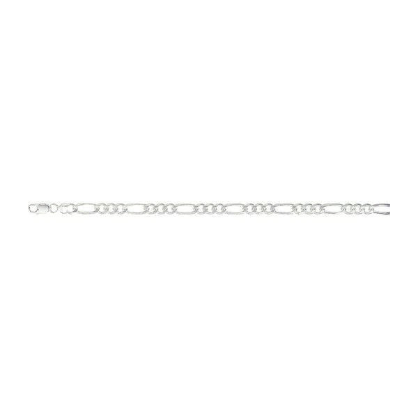 Sterling Silver Figaro Chain Solid British Made Fully Hallmarked Brand New 20"