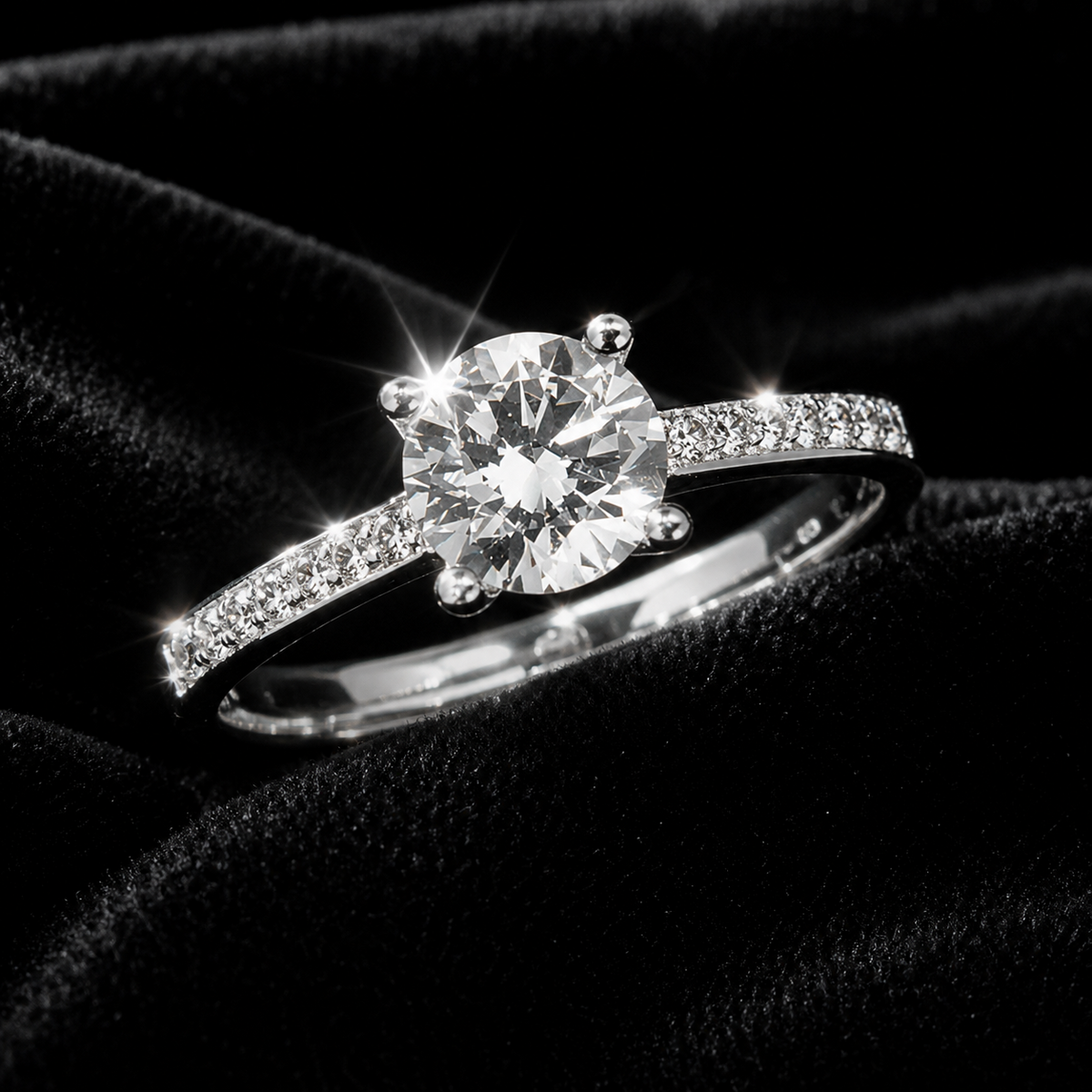 Sterling Silver Solitaire Ring Engagement Gemstone 925 Hallmarked Size K - T