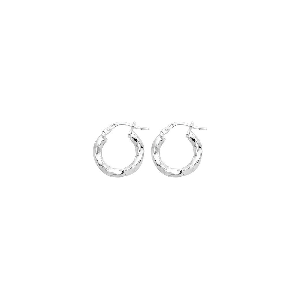 Hinged DC Sterling Silver Hoops 925 Hallmarked 10mm - 60mm Diameter