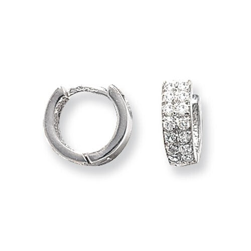 Mens Huggie Hoop Earring Solid 9ct White Gold Gents 375 Hallmarked Brand New