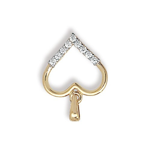 Open Heart 9ct Yellow Gold Pendant 375 Hallmarked British Made All Chain Lengths