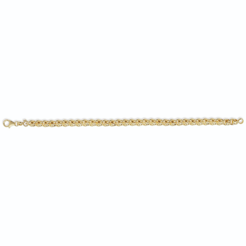 Roller Ball Bracelet 9ct Yellow Gold 375 Hallmarked British Made Brand New
