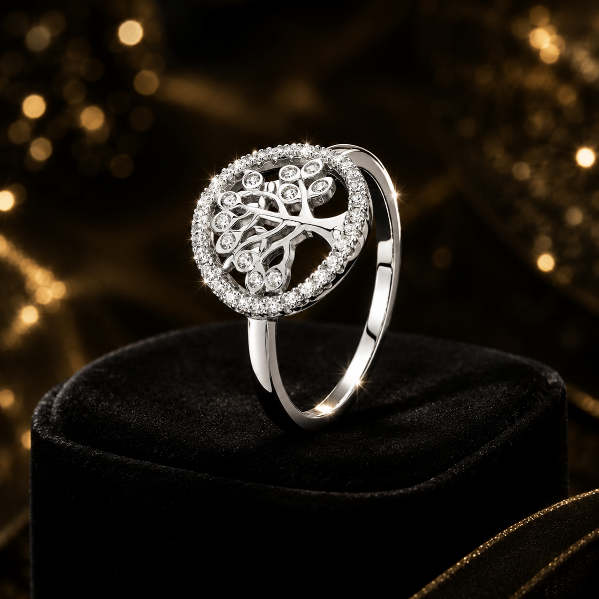 Sterling Silver Ring Tree Of Life 925 Hallmarked Size J - R British Made