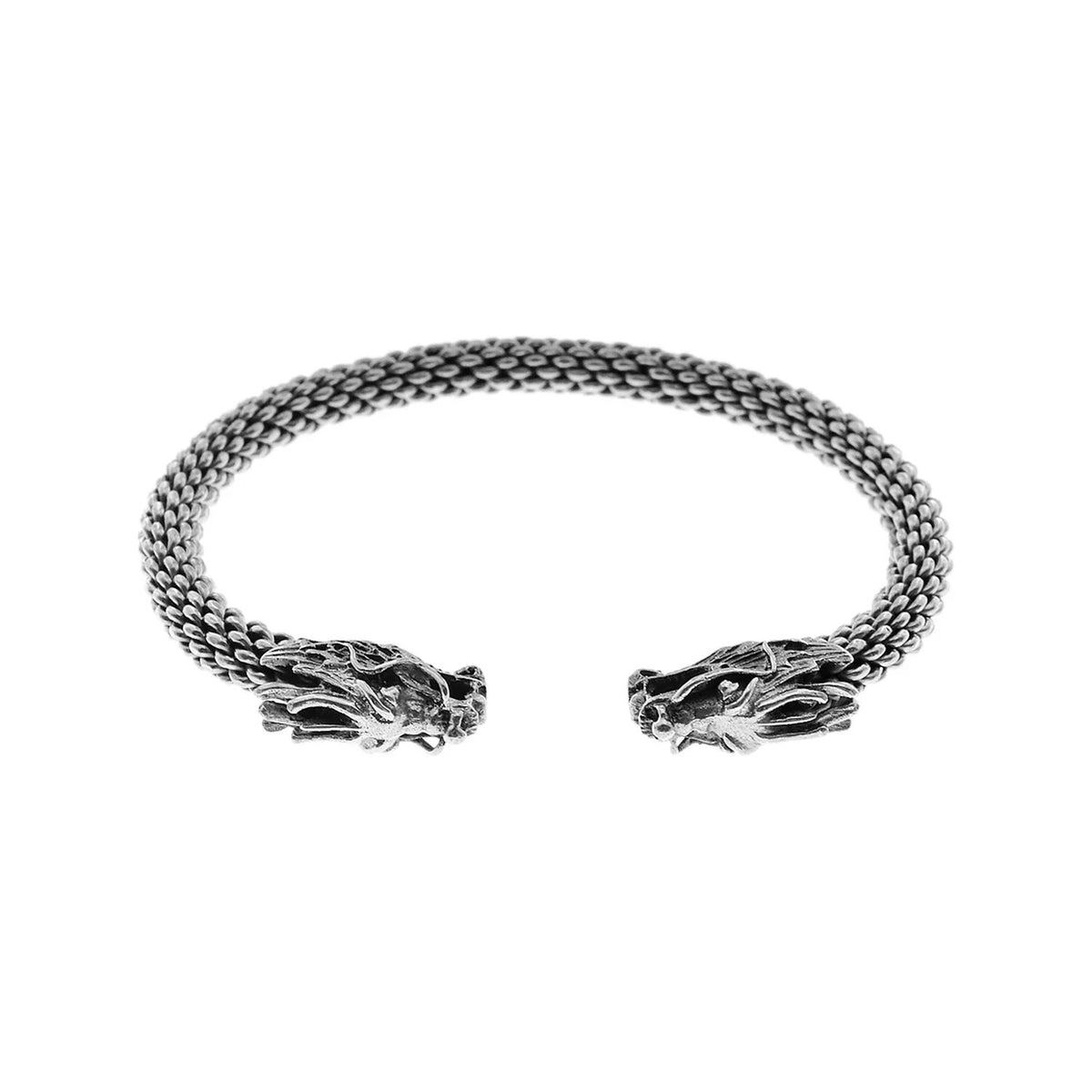 Sterling Silver Harley Dragon Bangle British Made 925 Hallmarked Brand New