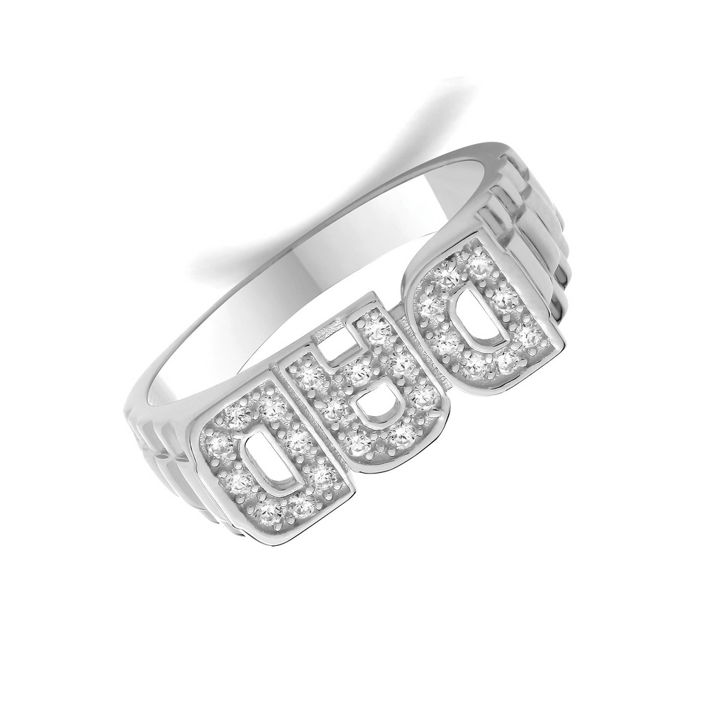 Dad Ring Sterling Silver 925 Hallmarked Sizes British Made Brand New P - Z