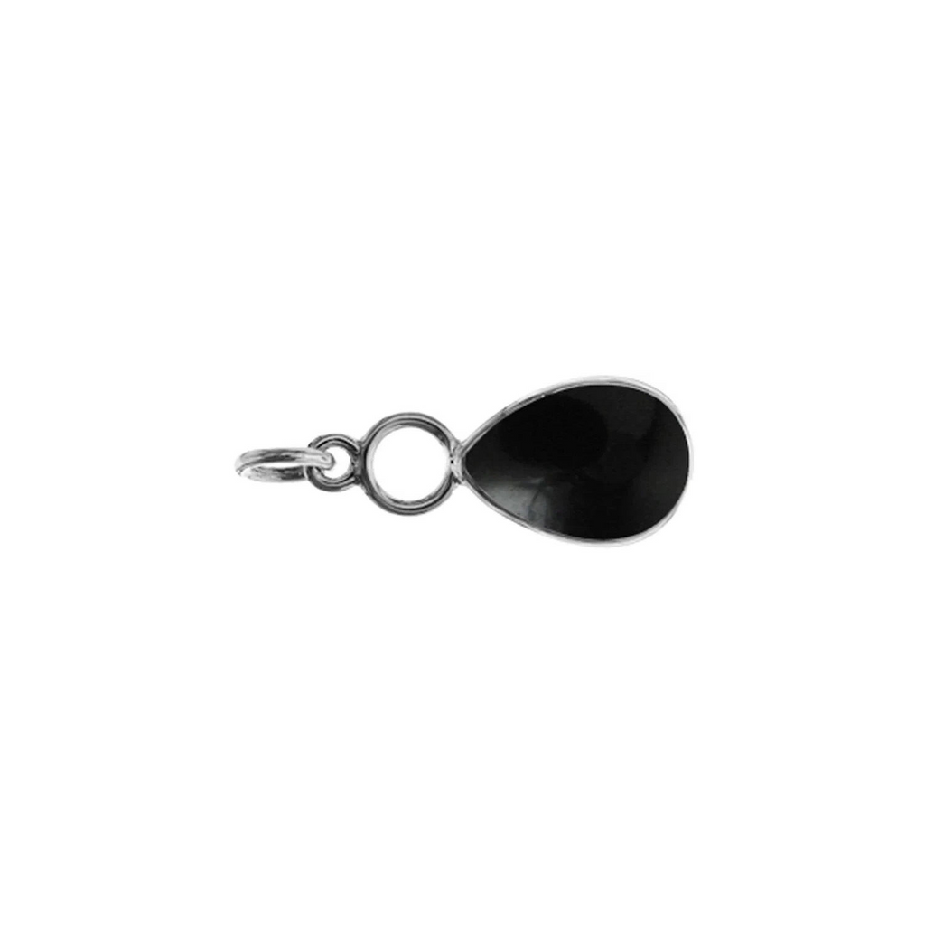 Onyx Hoop Pendant Sterling Silver 925 Hallmarked All Chain Lengths Brand New