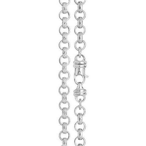 Sterling Silver Cast Belcher Chain British Made 925 Hallmarked  22" Weight 51 g