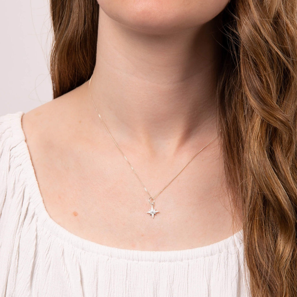 Star Cluster Pendant Sterling Silver 925 Hallmarked All Chain Lengths