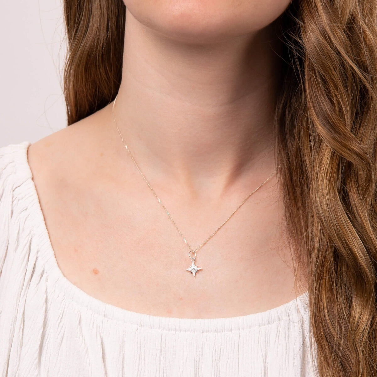 Star Cluster Pendant Sterling Silver 925 Hallmarked All Chain Lengths