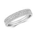 Natural Diamond Eternity Baguette Ring 18ct White Gold Hallmarked Sizes J - Q